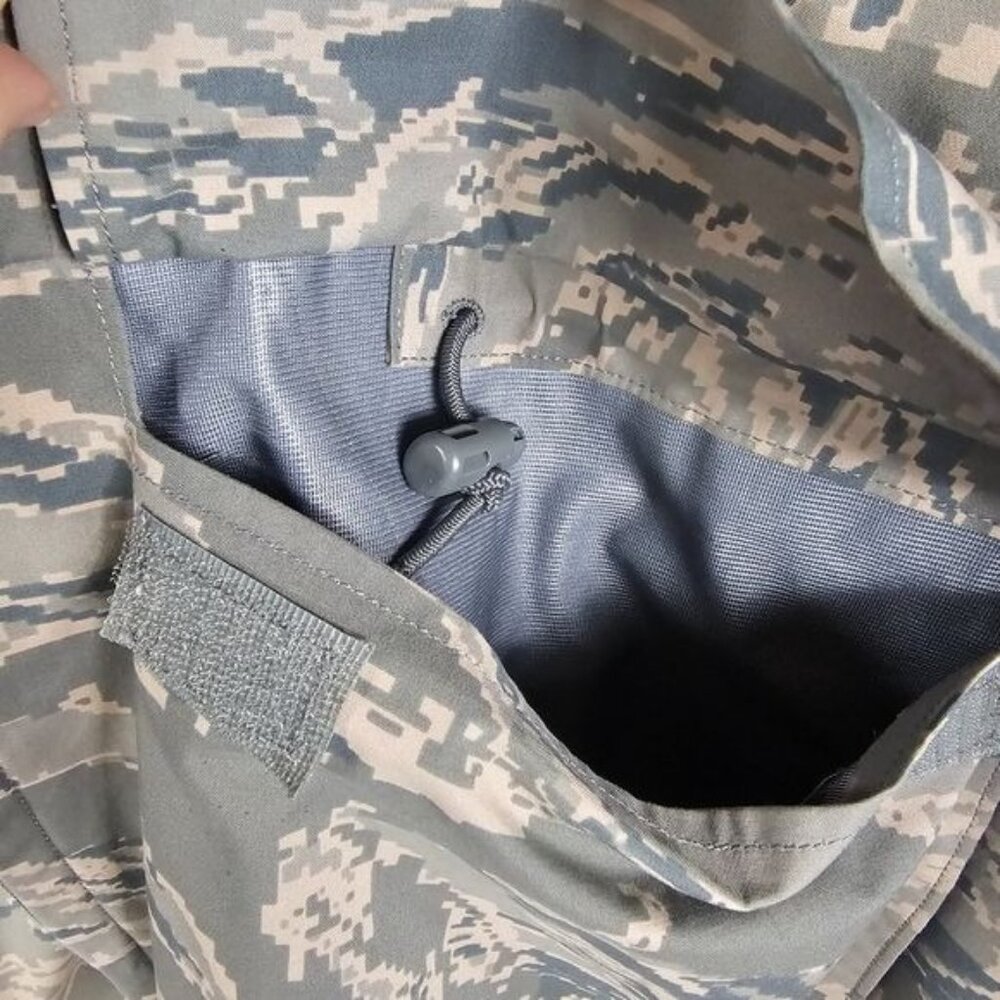 USAF Tiger Stripe Field Rainsuit Parka M Camo Military Outdoor Cargo Gorpcore - Picture 8 of 12